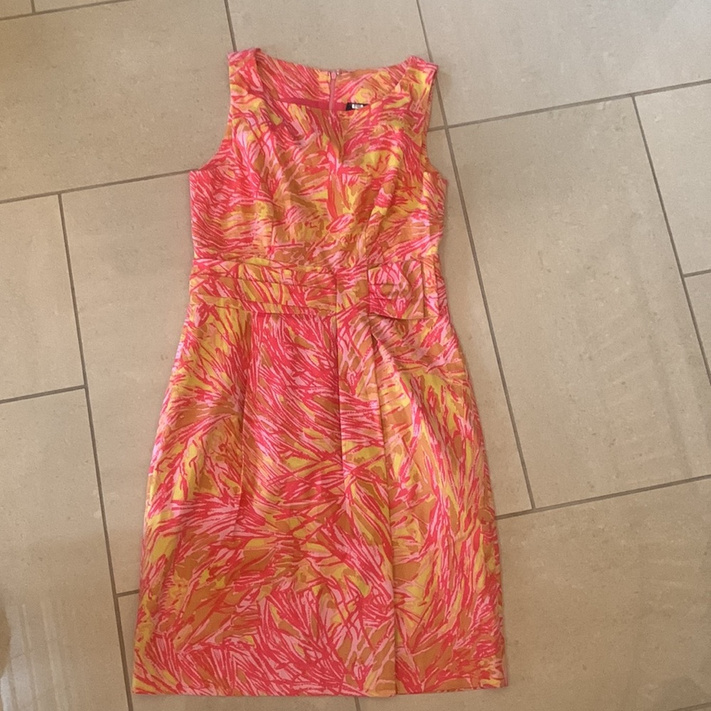 Just Taylor pink and yellow dress, size 8.